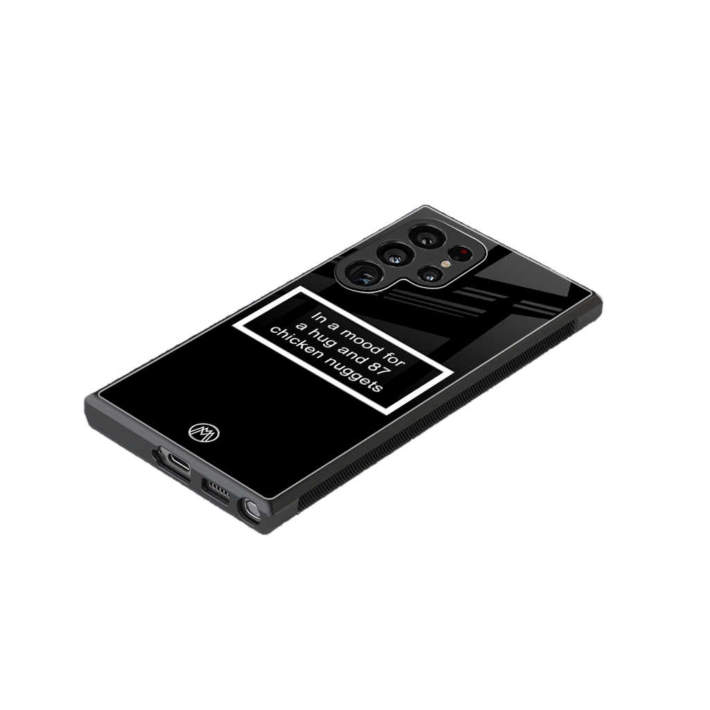 87 chicken nuggets black edition back phone cover | glass case for samsung galaxy s23 ultra