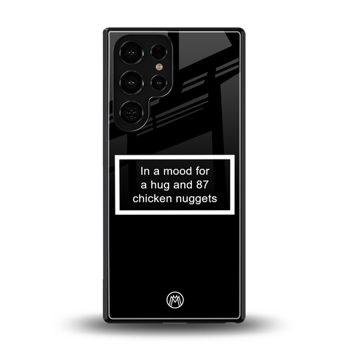 87 chicken nuggets black edition back phone cover | glass case for samsung galaxy s25 ultra