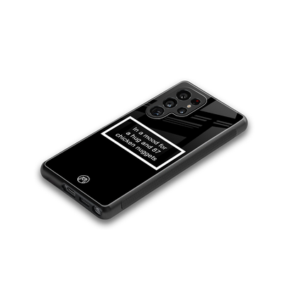 87 chicken nuggets black edition back phone cover | glass case for samsung galaxy s25 ultra