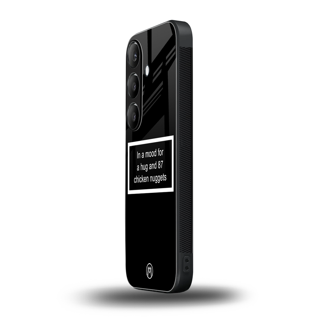 87 chicken nuggets black edition back phone cover | glass case for samsung galaxy s23