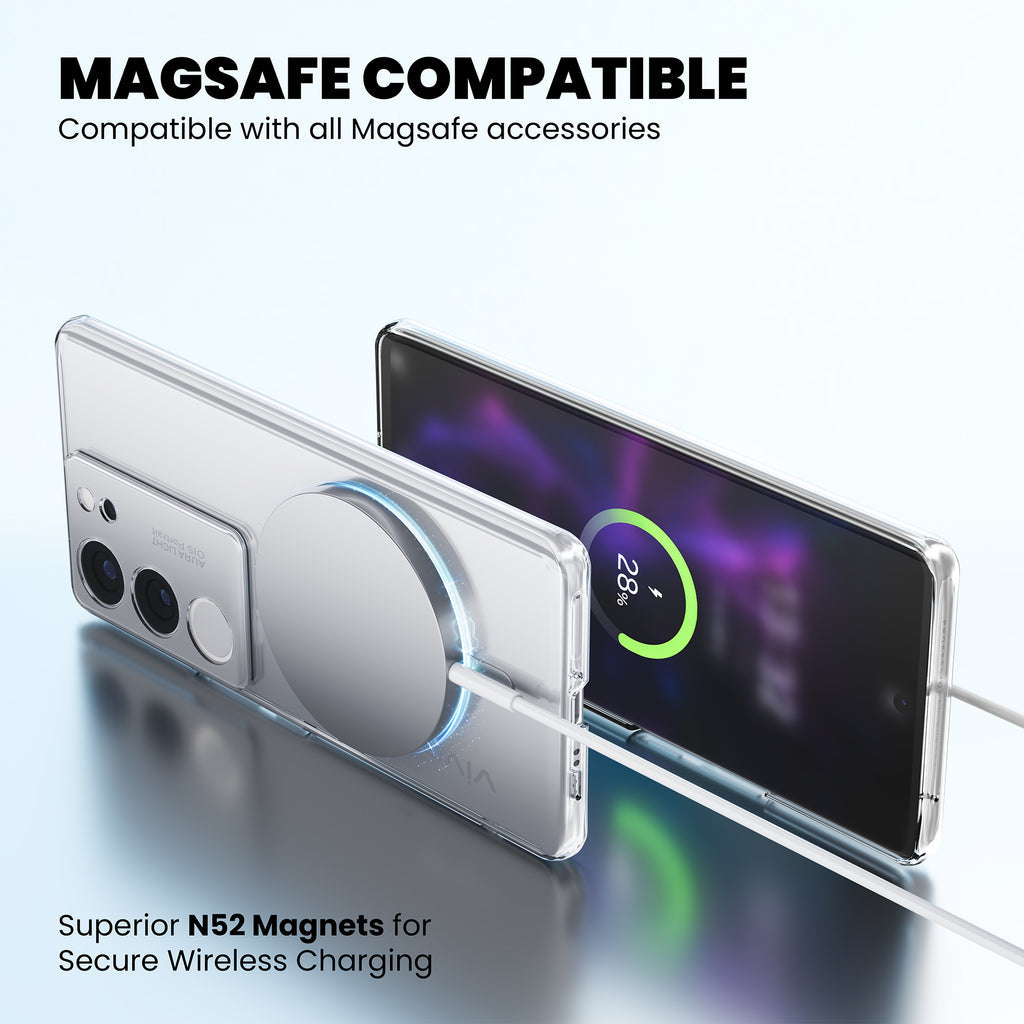 Anti Yellow Magsafe Clear Case for Vivo Y400 Pro