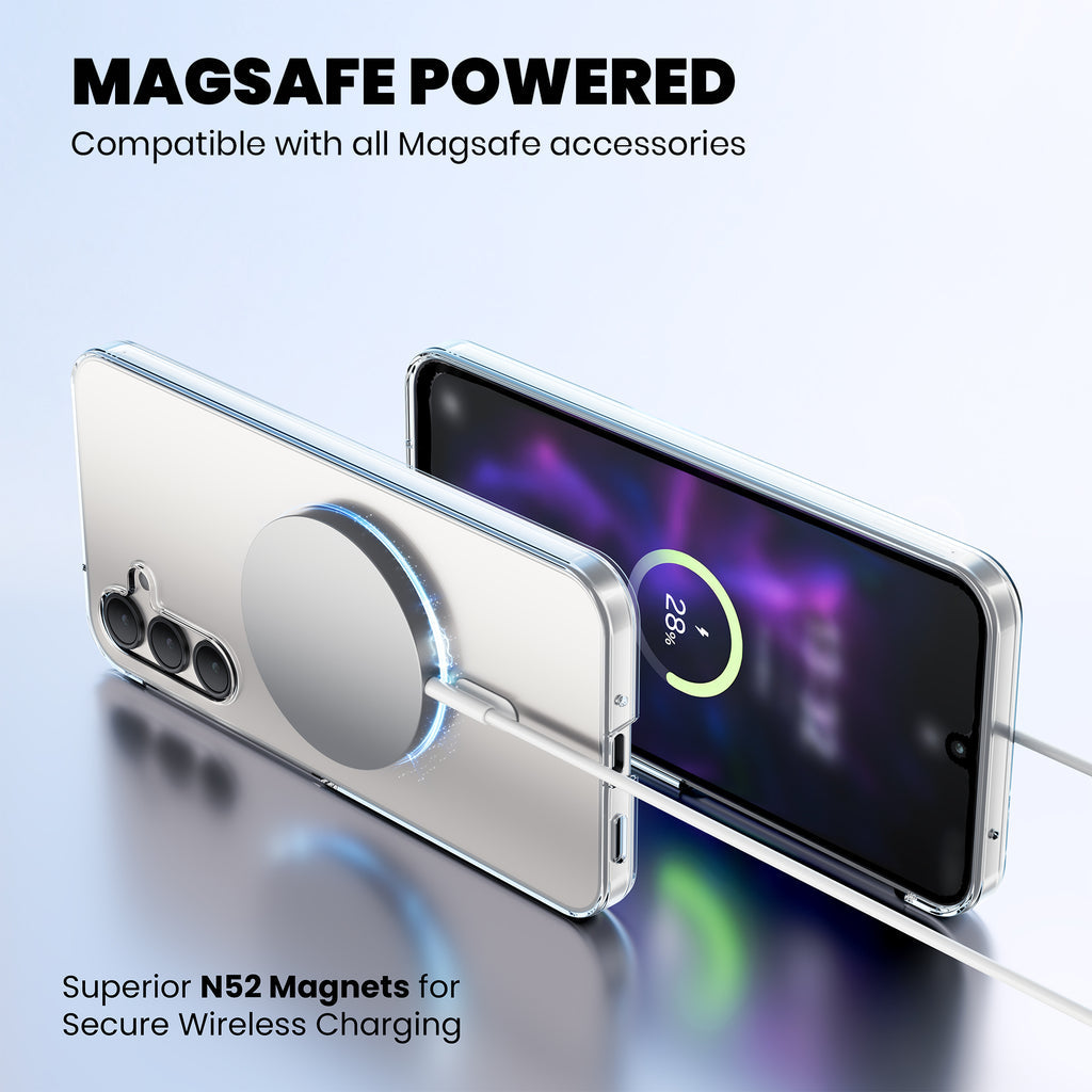 Anti Yellow Magsafe Clear Case for Samsung Galaxy A25 5G