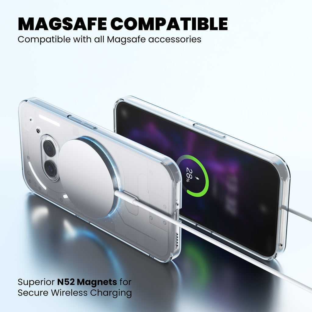 Anti Yellow Magsafe Clear Case for Nothing Phone 2A Plus