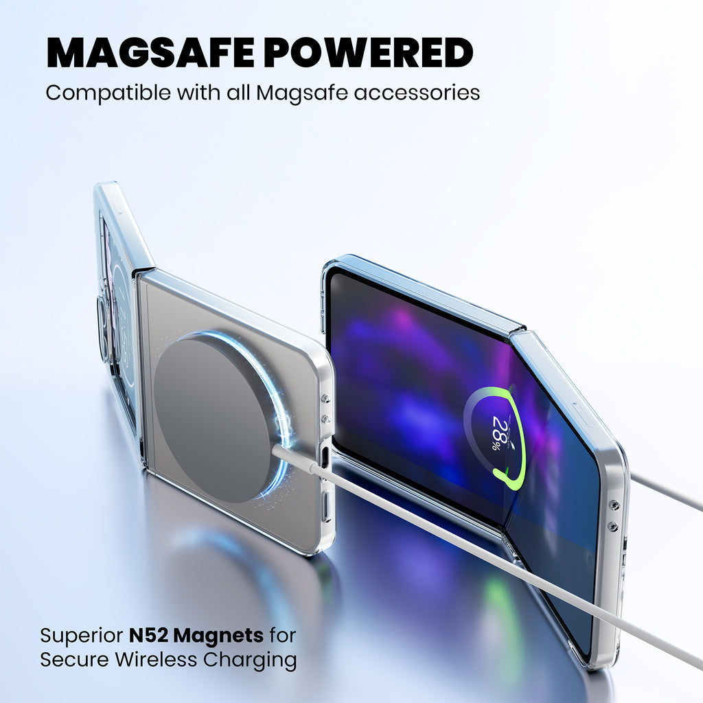 Anti Yellow Magsafe Clear Case for Samsung  Galaxy Z Flip 4