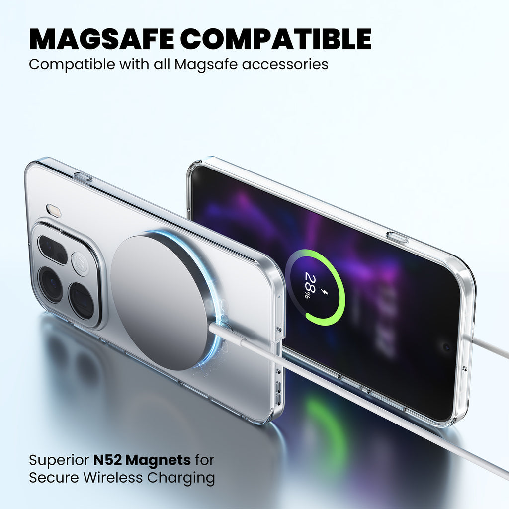 Anti Yellow Magsafe Clear Case for Oppo A5 Pro