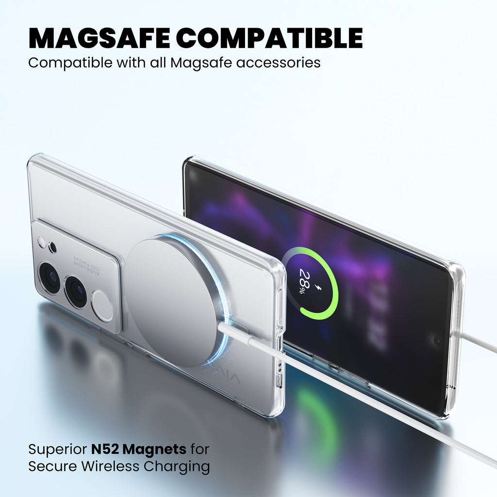 Anti Yellow Magsafe Clear Case for Vivo Y400 5G