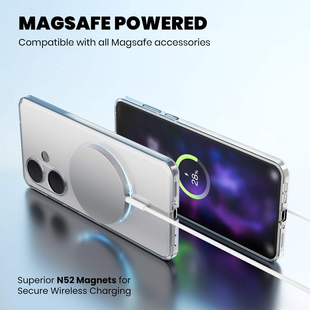 Anti Yellow Magsafe Clear Case for Motorola Edge 50 Fusion