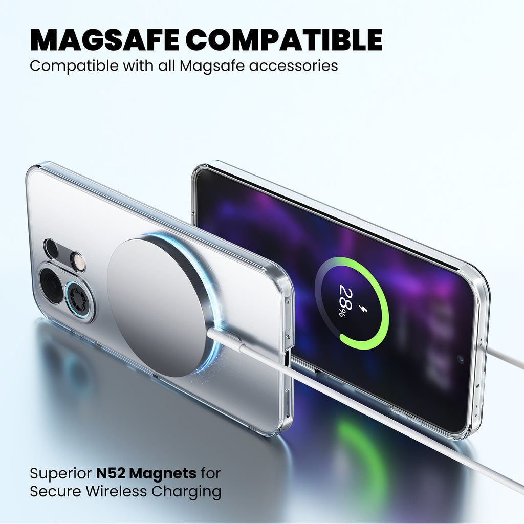 Anti Yellow Magsafe Clear Case for Oppo Reno 10