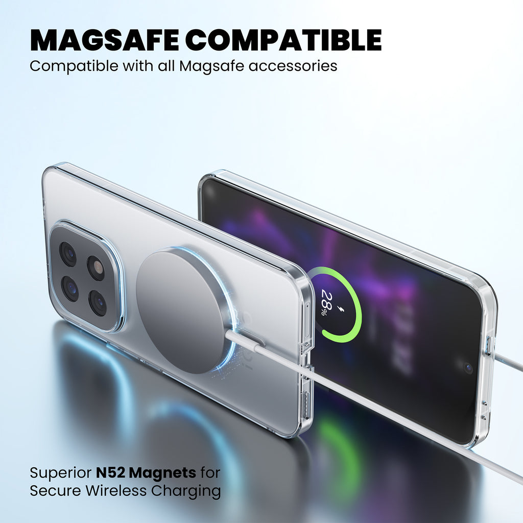Anti Yellow Magsafe Clear Case for IQOO Neo Z10R