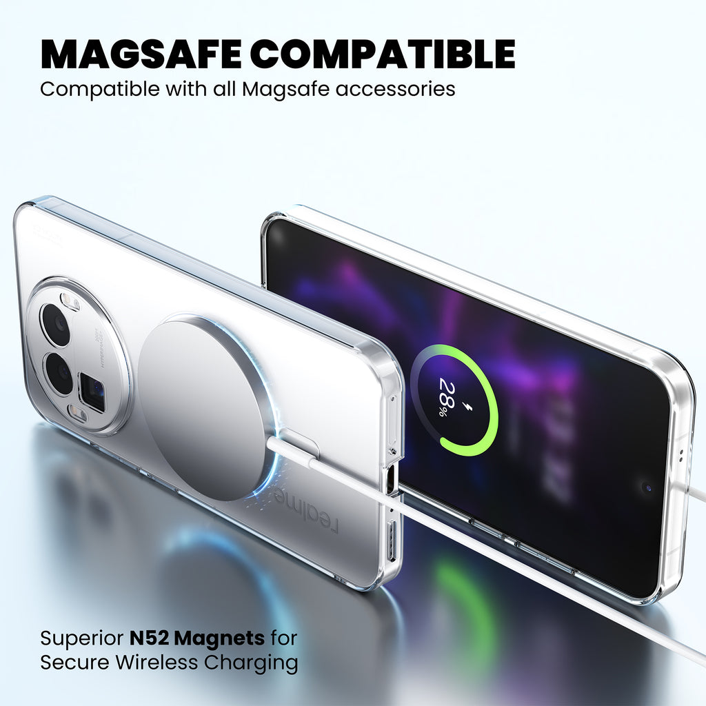 Anti Yellow Magsafe Clear Case for Realme Narzo 70X