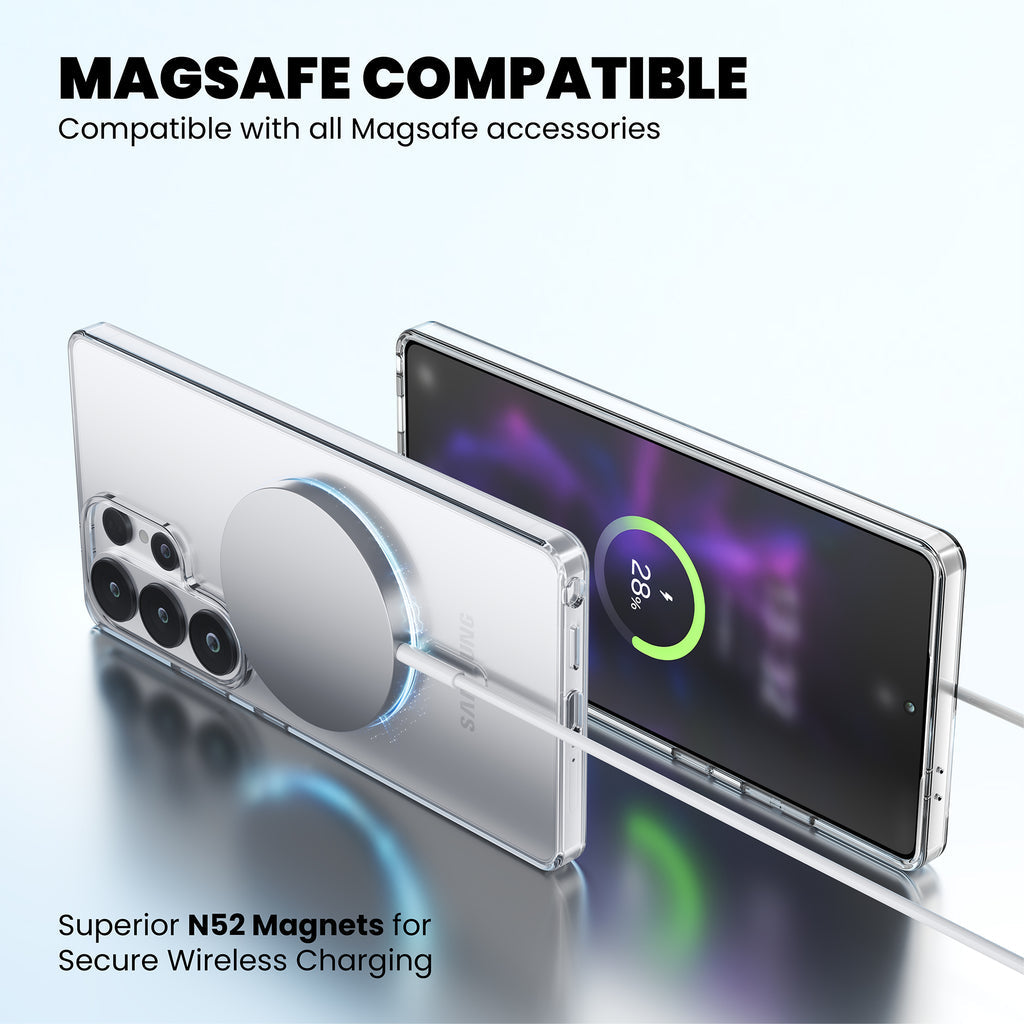 Anti Yellow Magsafe Clear Case for Samsung Galaxy S26 Ultra