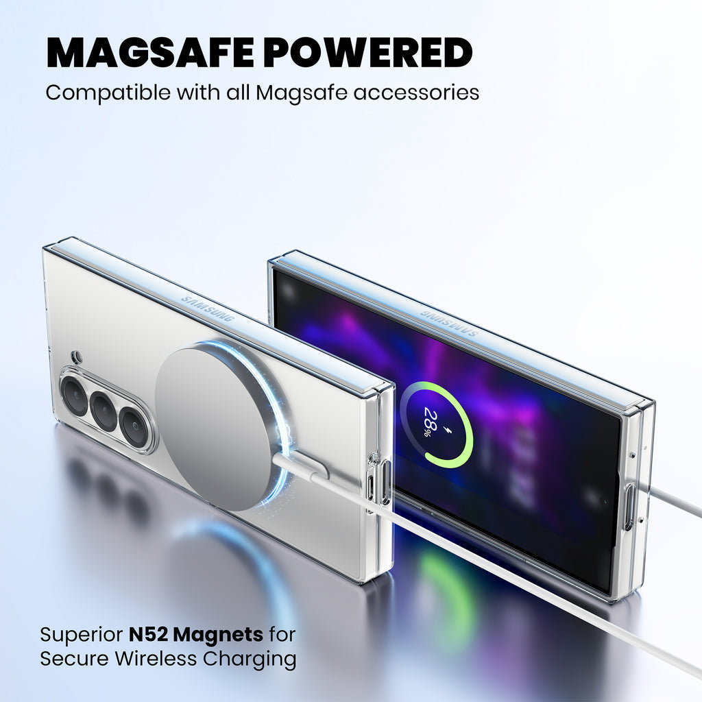 Anti Yellow Magsafe Clear Case for Samsung  Galaxy Z Fold 3