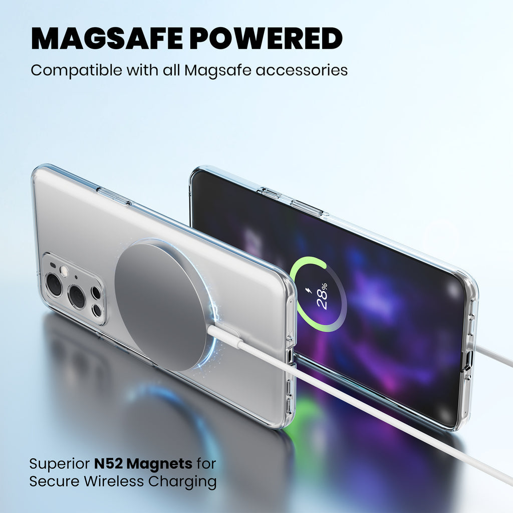 Anti Yellow Magsafe Clear Case for OnePlus 9