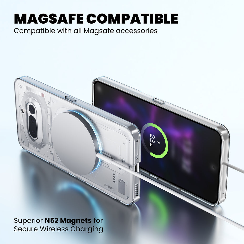 Anti Yellow Magsafe Clear Case for Nothing Phone 4A