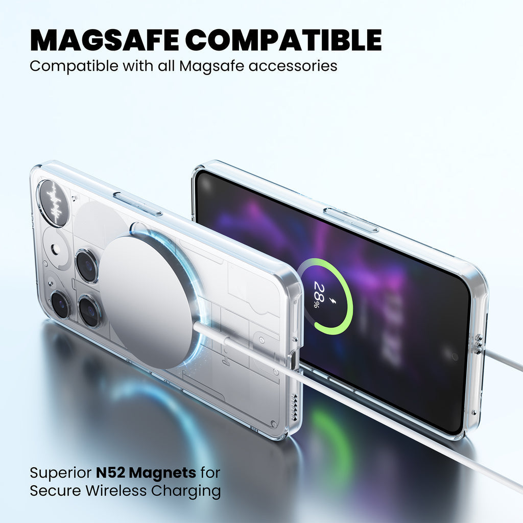 Anti Yellow Magsafe Clear Case for Nothing Phone 3