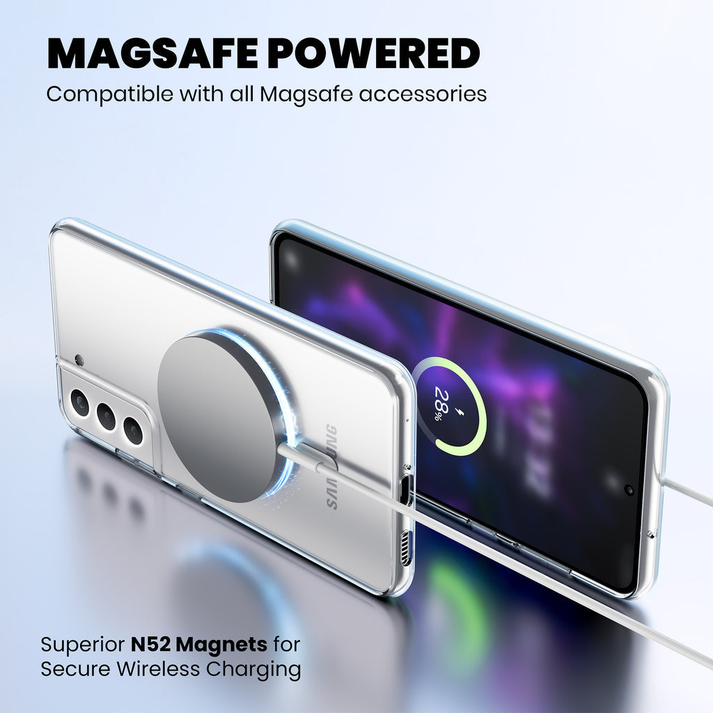 Anti Yellow Magsafe Clear Case for Samsung Galaxy S21 Plus