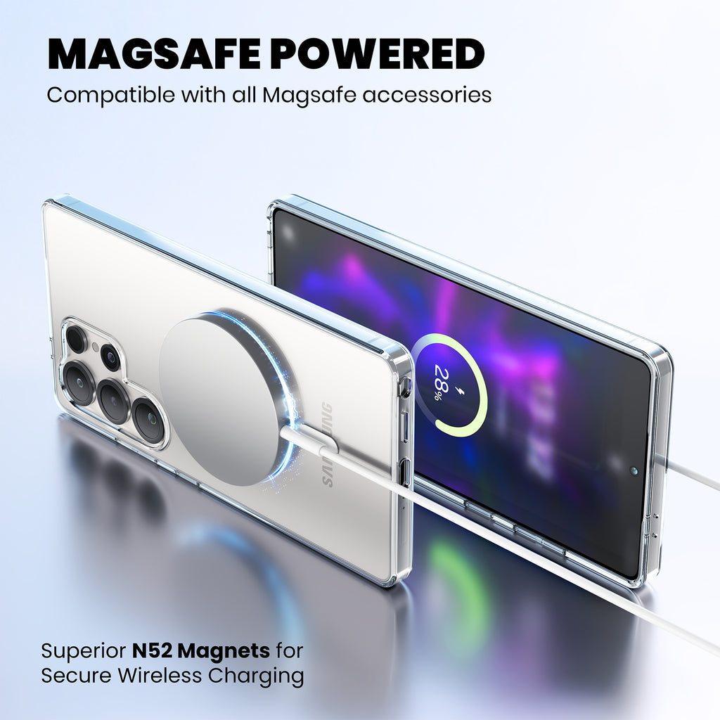 Anti Yellow Magsafe Clear Case for Samsung Galaxy S25 Ultra