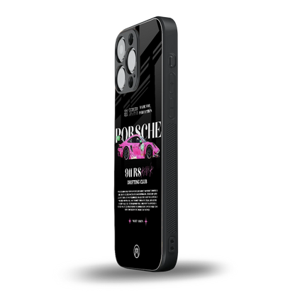 911 drifting club back phone cover | glass case for iphone 13 pro max