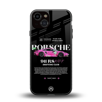 911 drifting club back phone cover | glass case for iphone 13