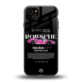 911 drifting club back phone cover | glass case for iphone 15 plus