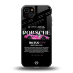 911 drifting club back phone cover | glass case for iphone 14 plus