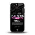 911 drifting club back phone cover | glass case for iphone 16 pro