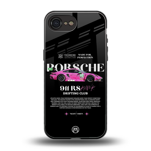 911 drifting club back phone cover | glass case for iphone 16e