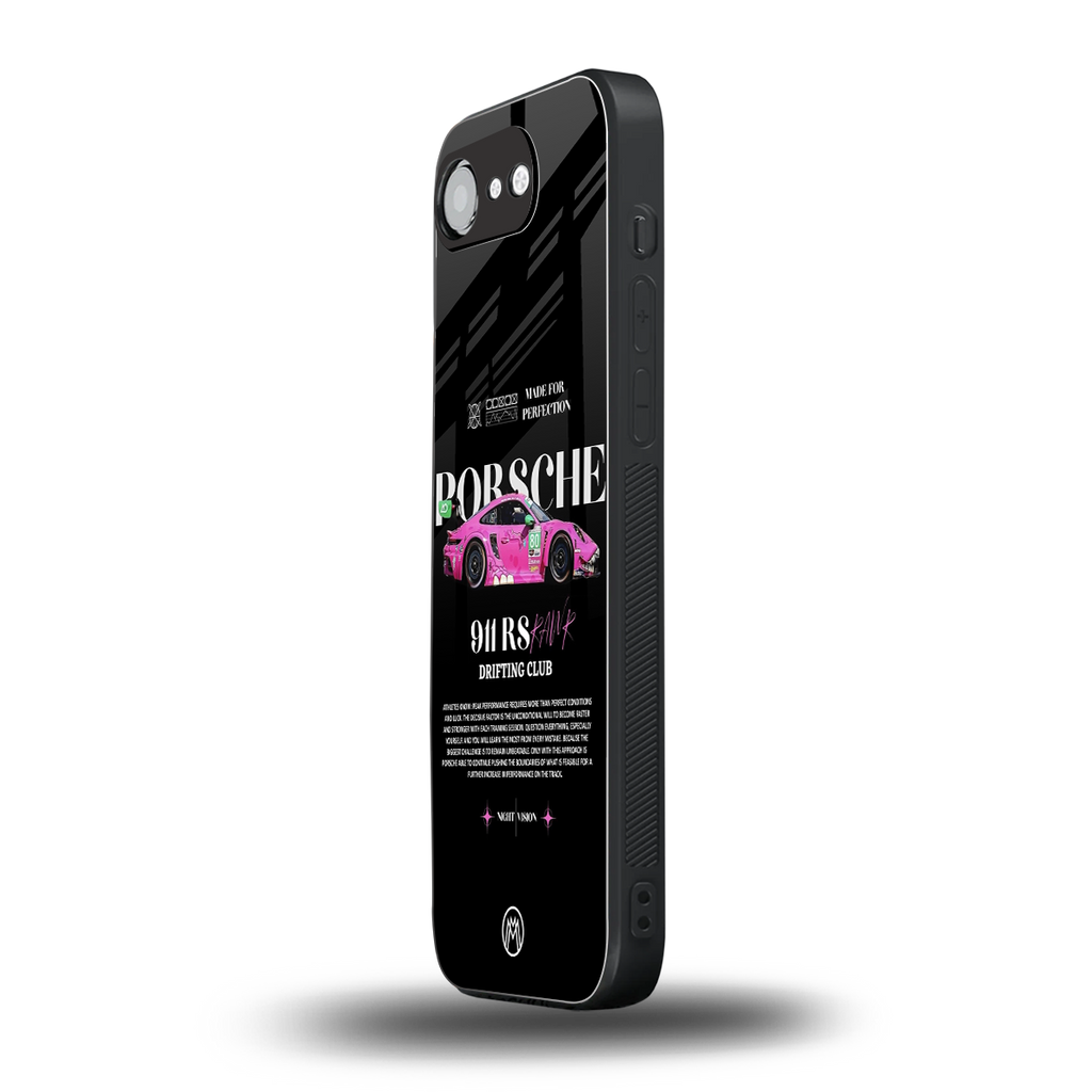 911 drifting club back phone cover | glass case for iphone 16e