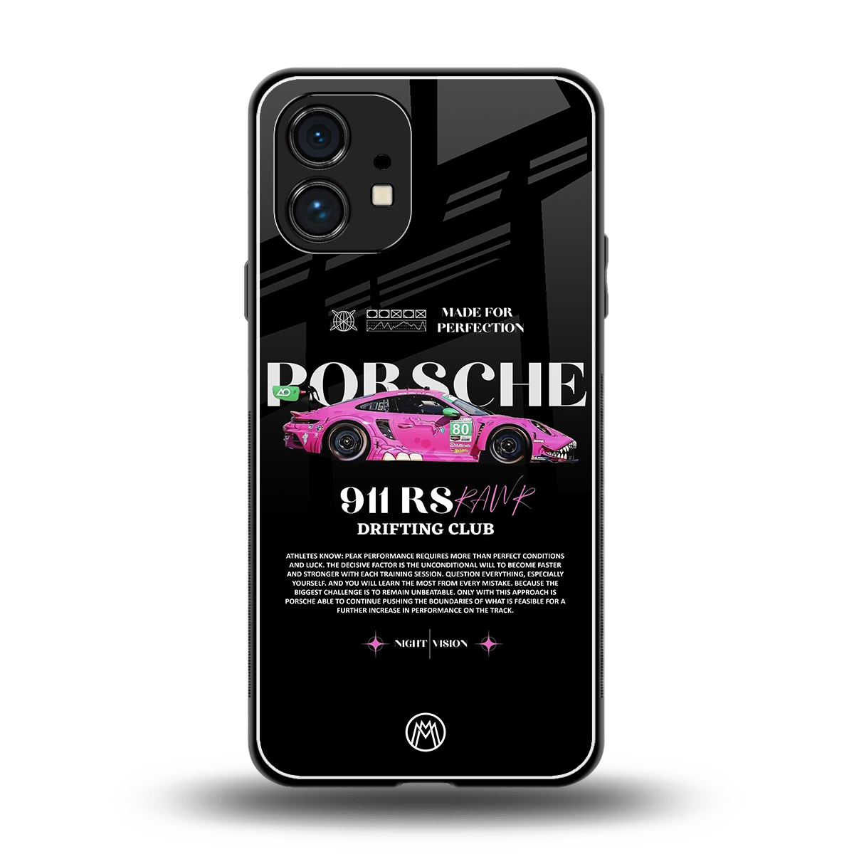 911 drifting club back phone cover | glass case for nothing phone 1
