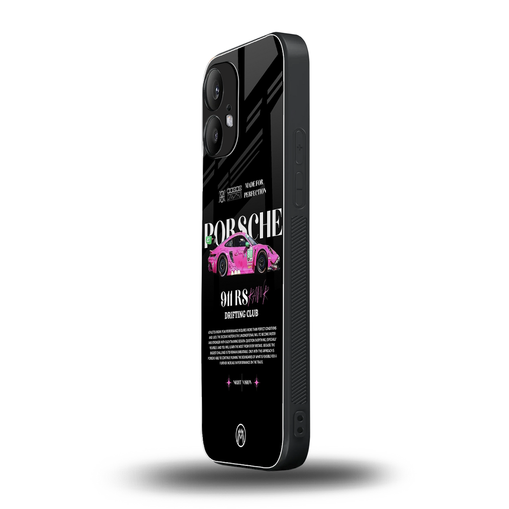 911 drifting club back phone cover | glass case for nothing phone 2