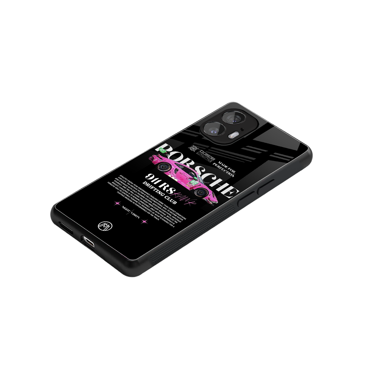 911 drifting club back phone cover | glass case for nothing phone 2