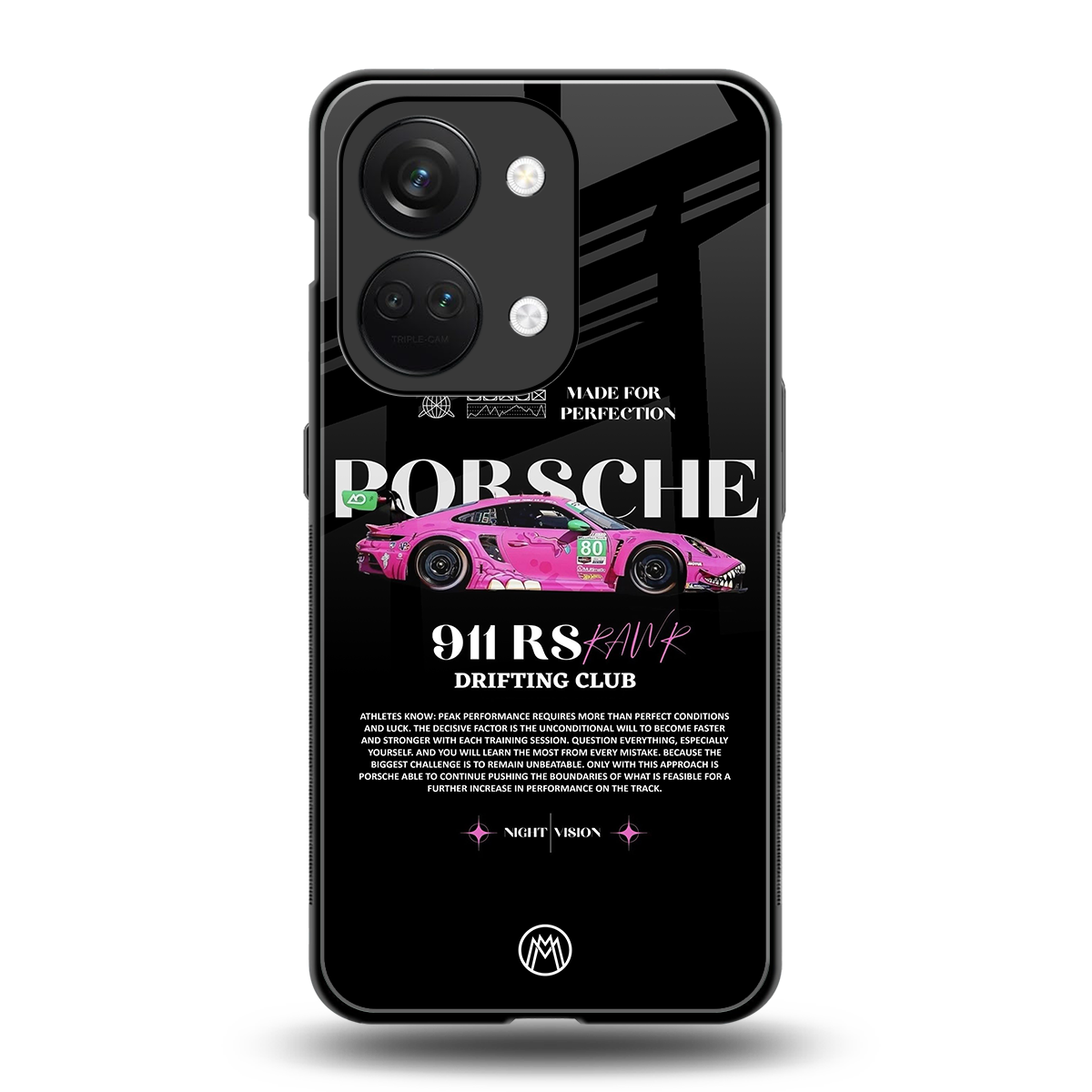 911 drifting club back phone cover | glass case for oneplus nord 3