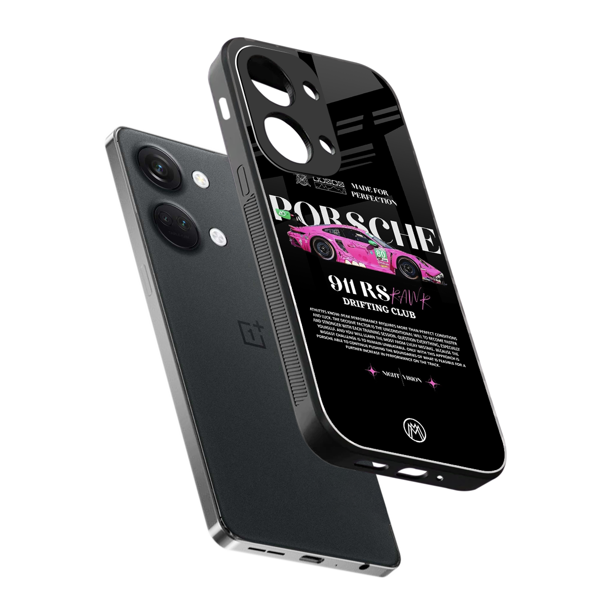 911 drifting club back phone cover | glass case for oneplus nord 3