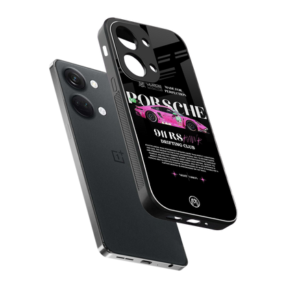 911 drifting club back phone cover | glass case for oneplus nord 3