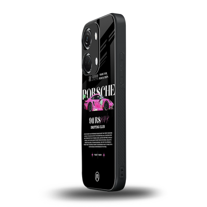 911 drifting club back phone cover | glass case for oneplus nord 3