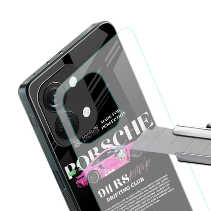 911 drifting club back phone cover | glass case for oneplus nord 3