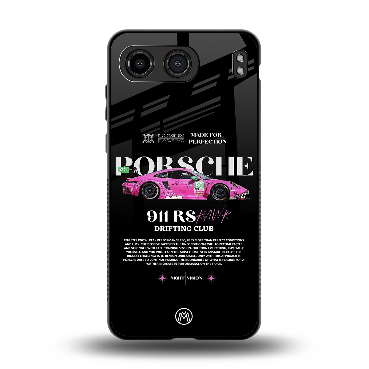 911 drifting club back phone cover | glass case for oneplus nord 4