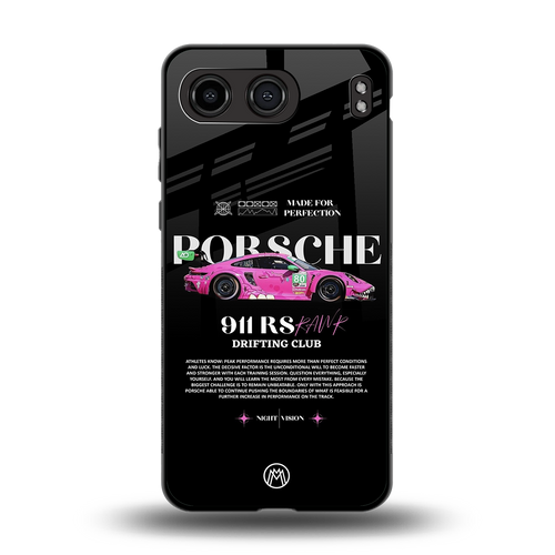 911 drifting club back phone cover | glass case for oneplus nord 4