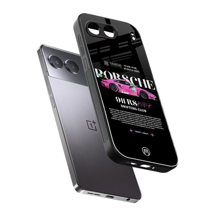 911 drifting club back phone cover | glass case for oneplus nord 4