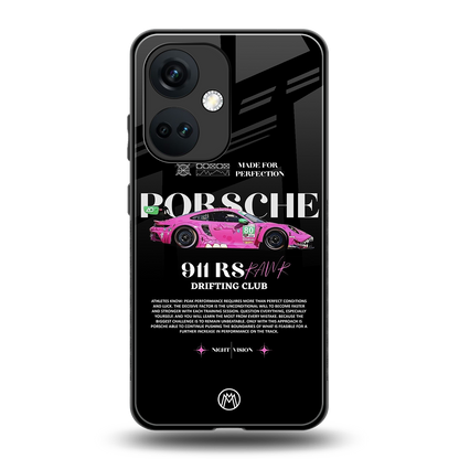 911 drifting club back phone cover | glass case for oneplus nord ce 3