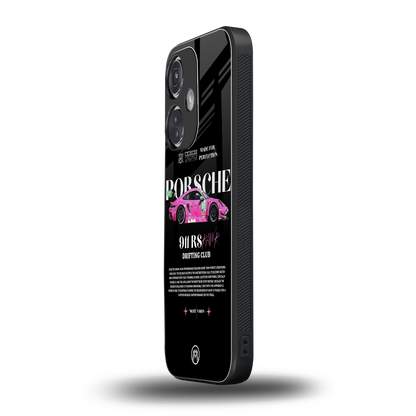 911 drifting club back phone cover | glass case for oneplus nord ce 3