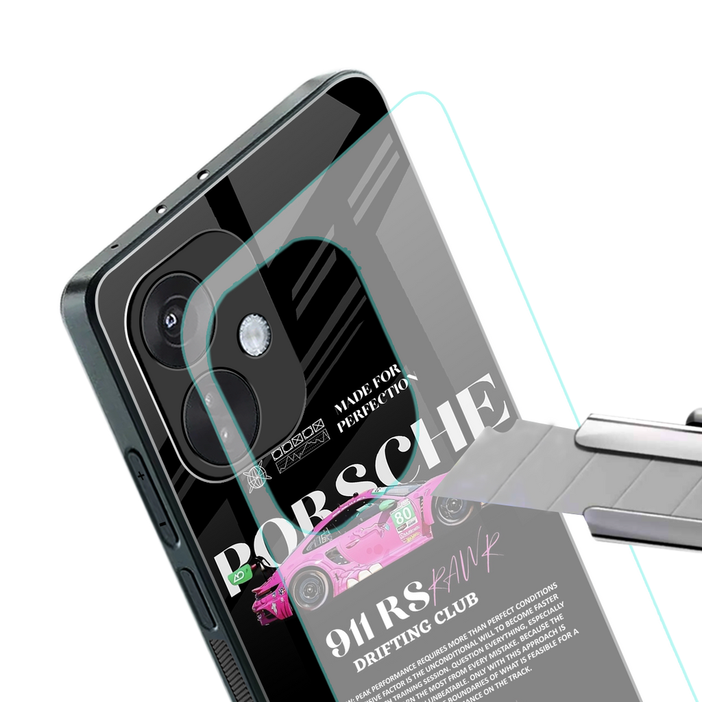 911 drifting club back phone cover | glass case for oneplus nord ce 3