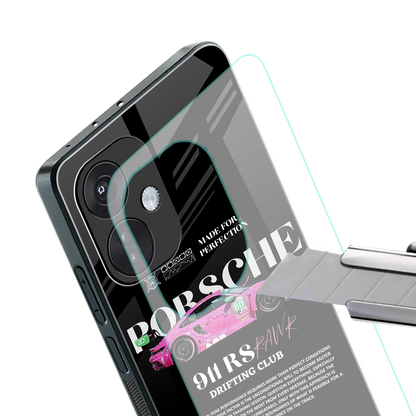911 drifting club back phone cover | glass case for oneplus nord ce 3