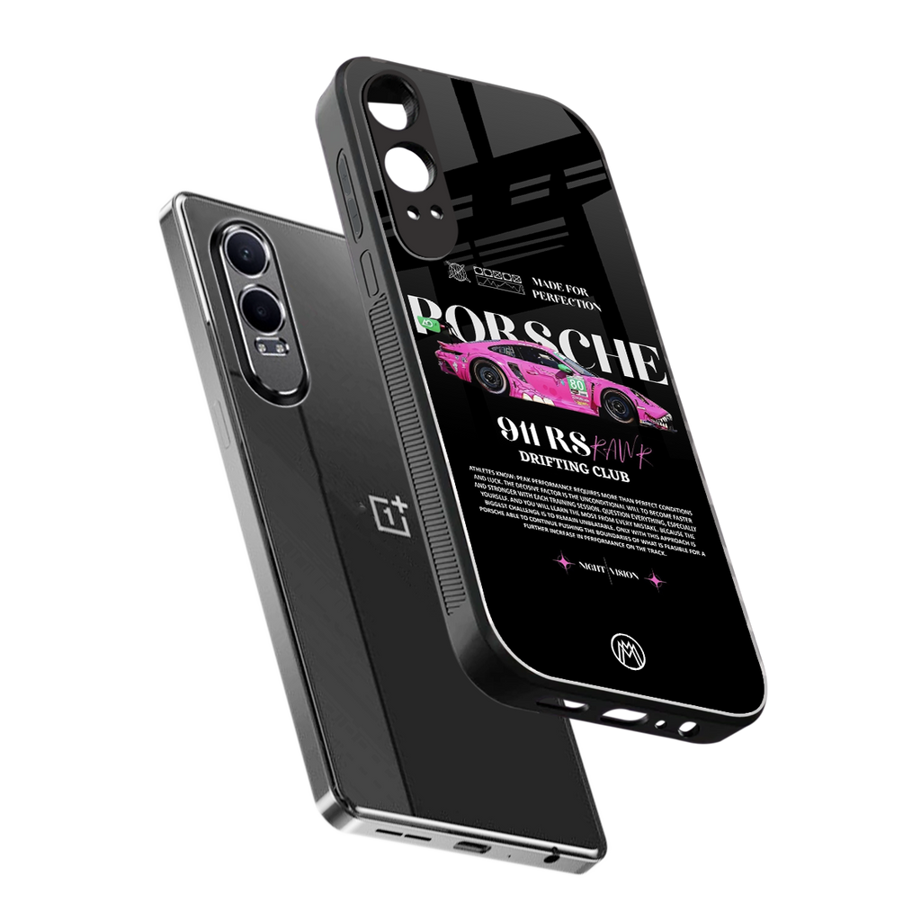911 drifting club back phone cover | glass case for oneplus nord ce 4 lite
