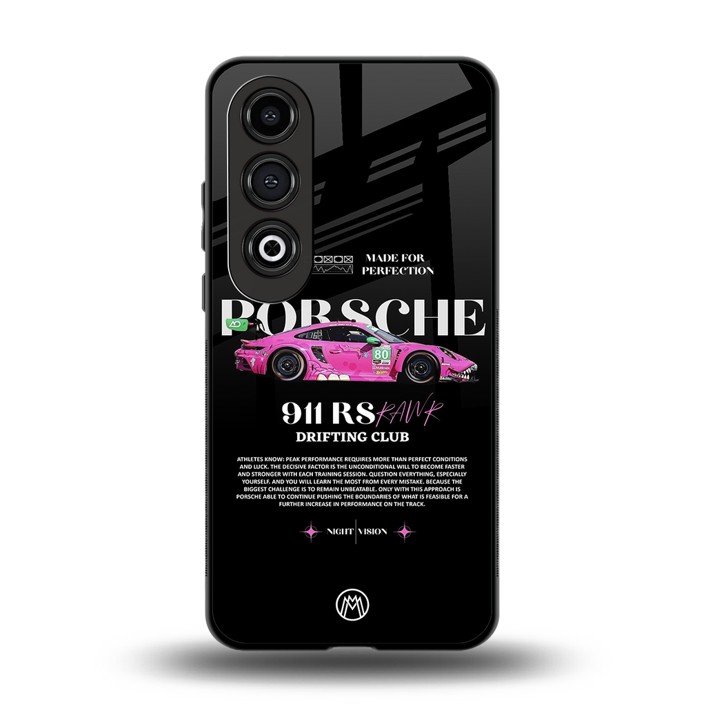 911 drifting club back phone cover | glass case for oneplus nord ce 4