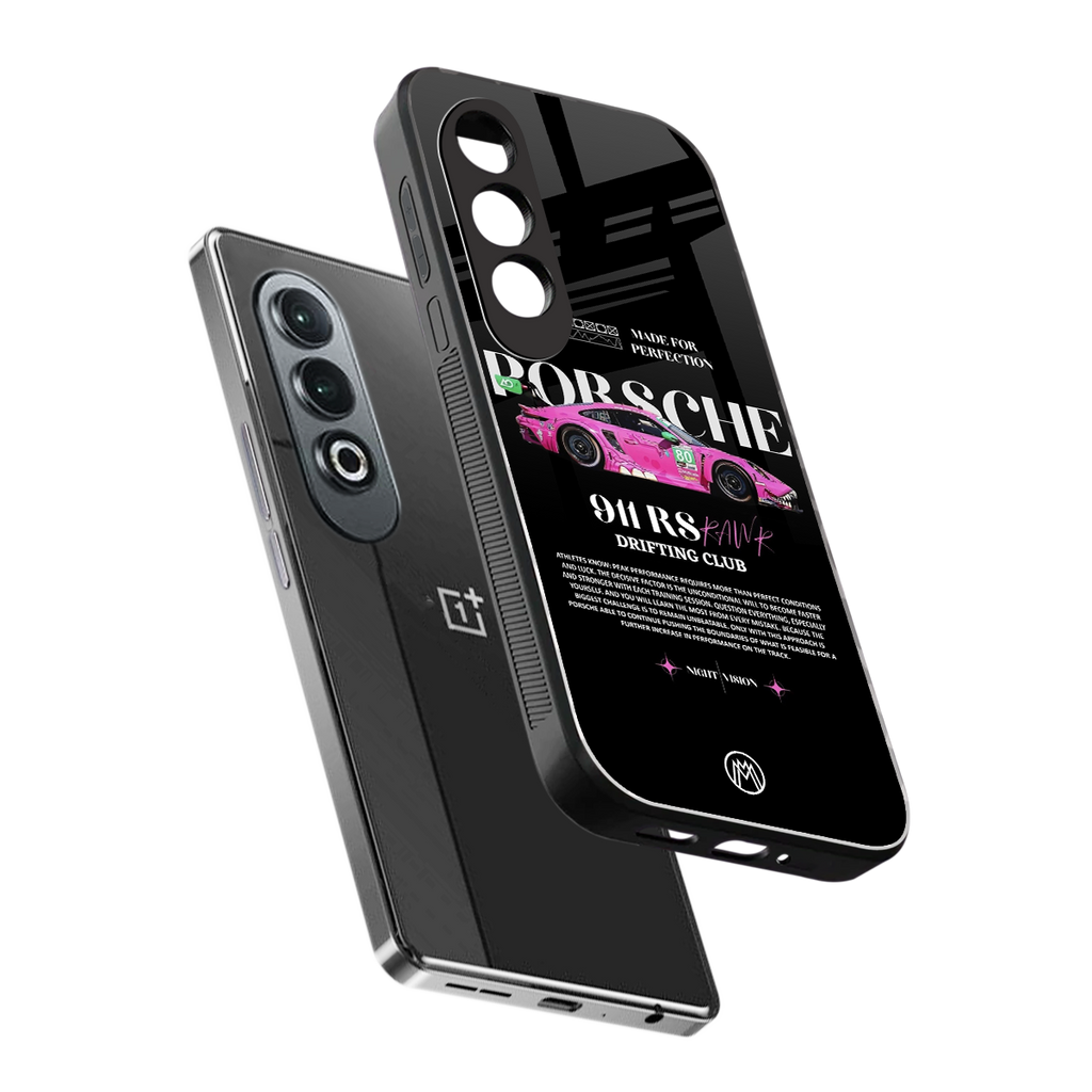 911 drifting club back phone cover | glass case for oneplus nord ce 4