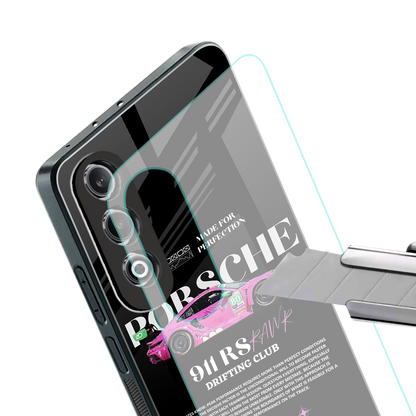 911 drifting club back phone cover | glass case for oneplus nord ce 4