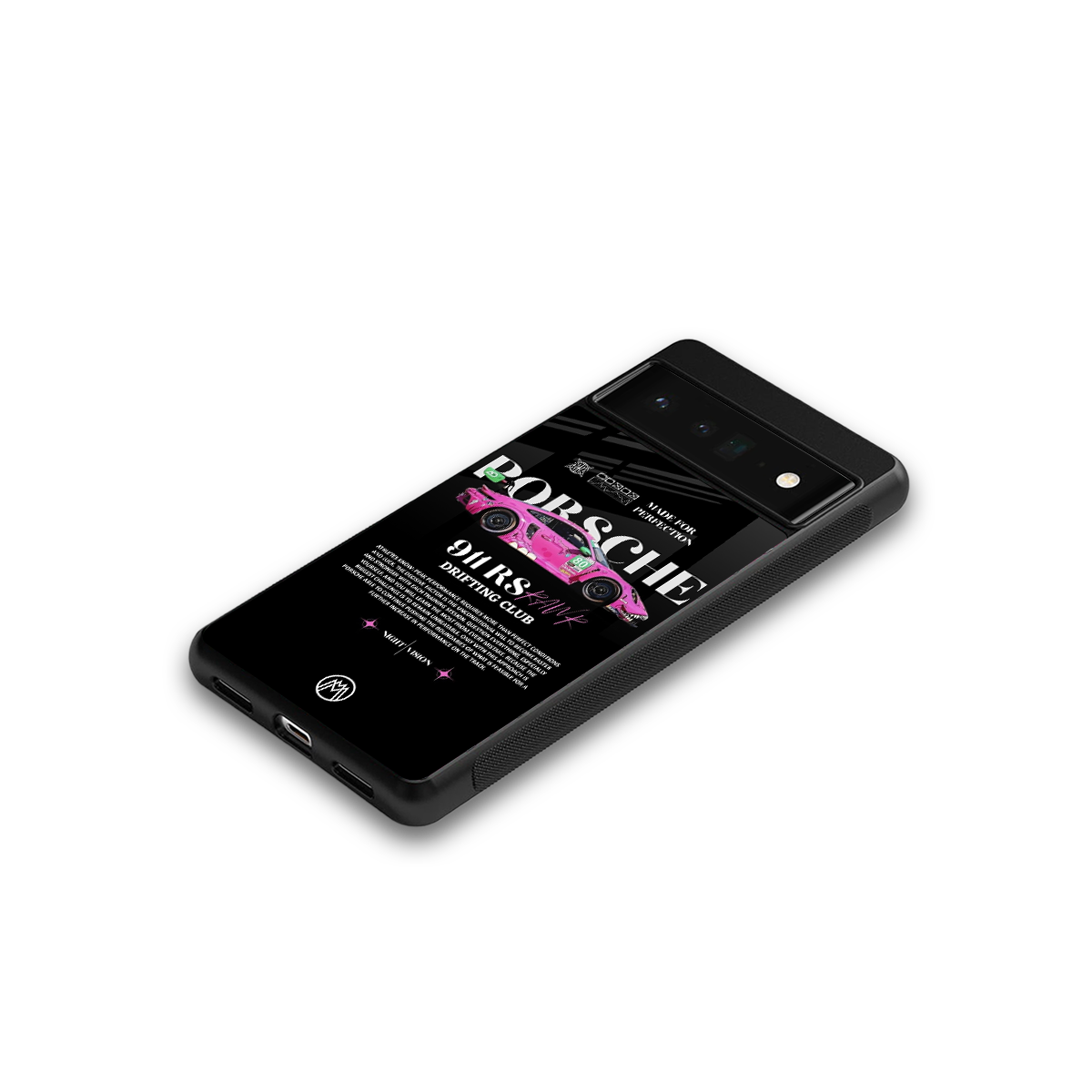 911 drifting club back phone cover | glass case for google pixel 6 pro