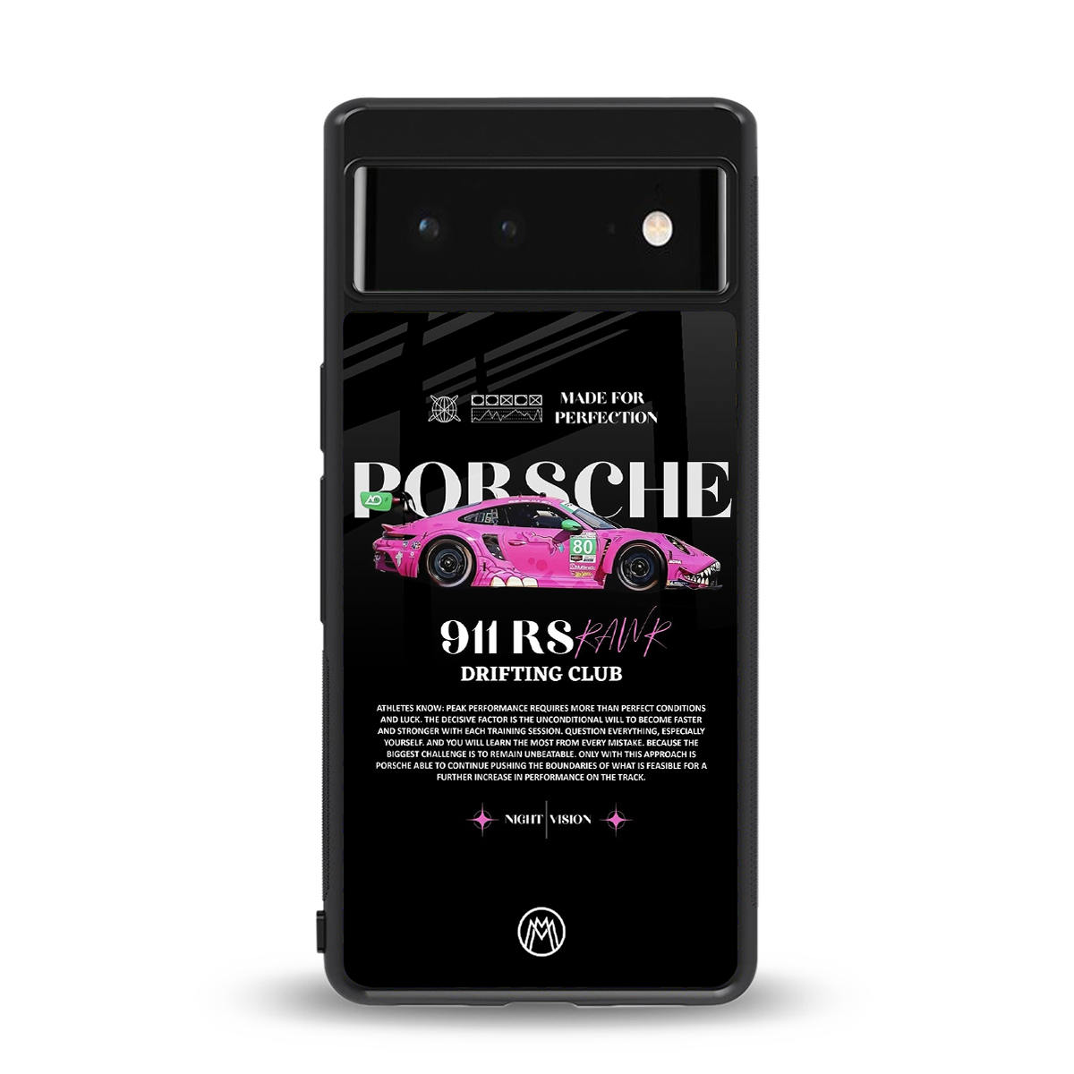 911 drifting club back phone cover | glass case for google pixel 6