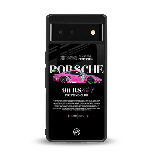911 drifting club back phone cover | glass case for google pixel 6